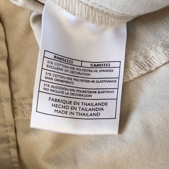 Nike Golf Pants Women's Size 6 S Khaki Tan Dri-Fit UV Protection Cropped - Picture 5 of 11